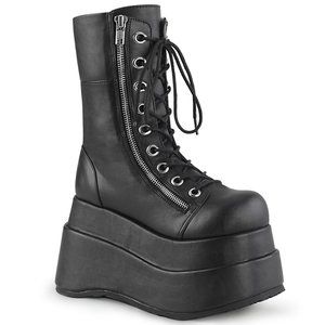 Demonia Bear-265 Black Vegan Platform Boots